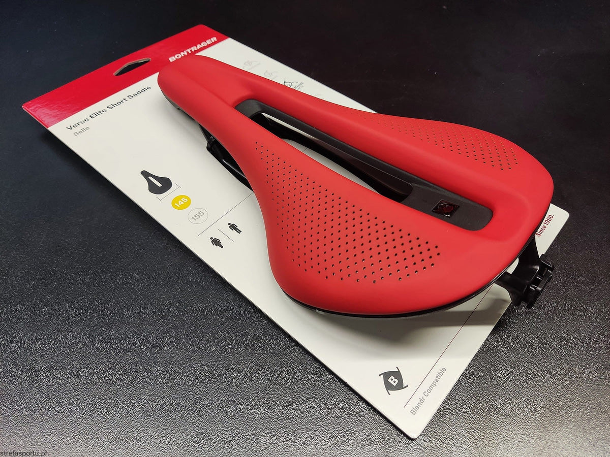 Bontrager Verse Short Elite Bike Saddle Red - Shop Bike Saddles at Trekaline