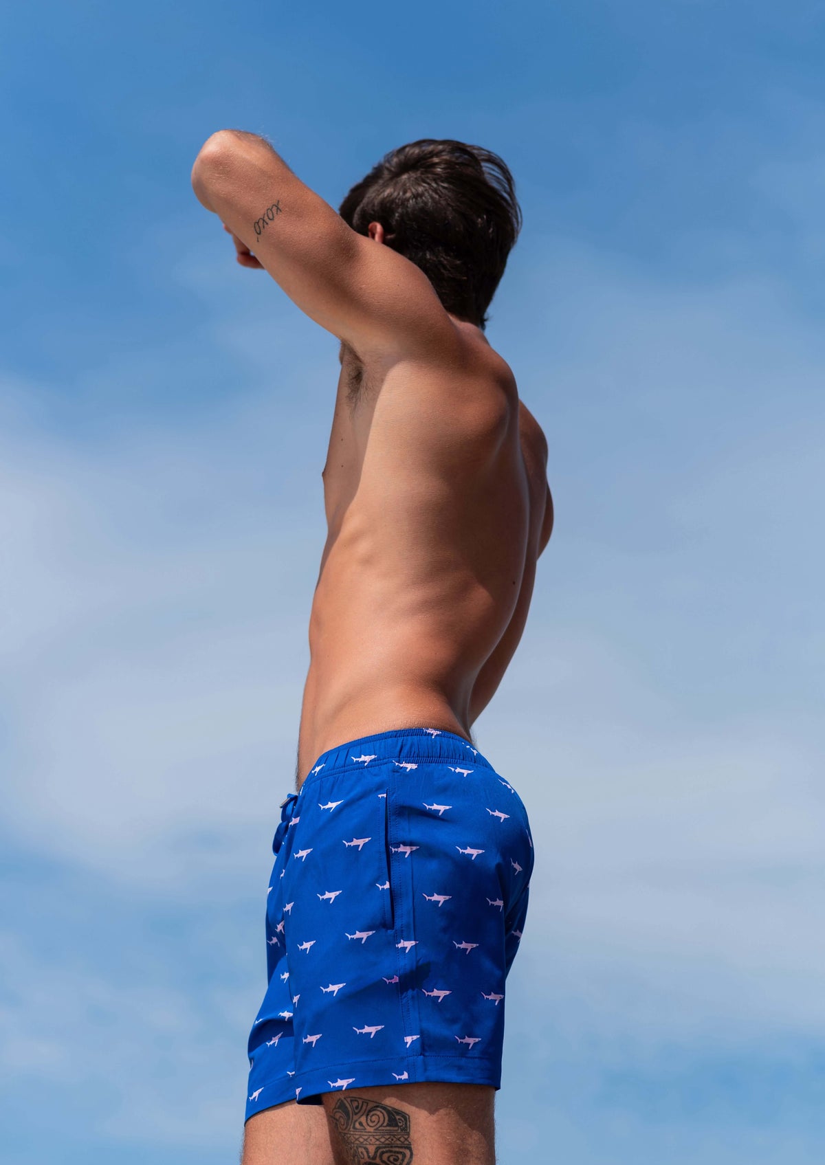 Bardoo Men's Classic Swim Shorts - Sharks