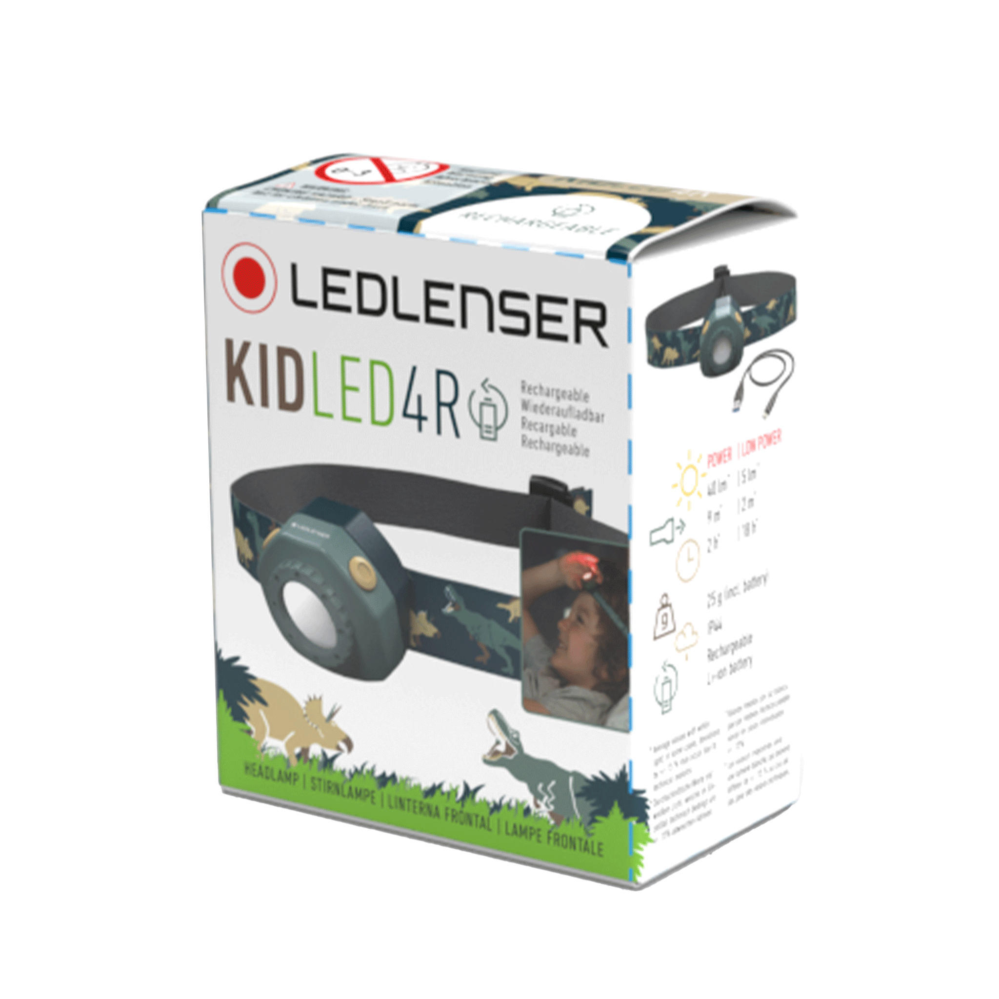 Ledlenser Kidled 4R Rechargeable Headlamp - Kids - Shop LED Headlamps at Trekaline