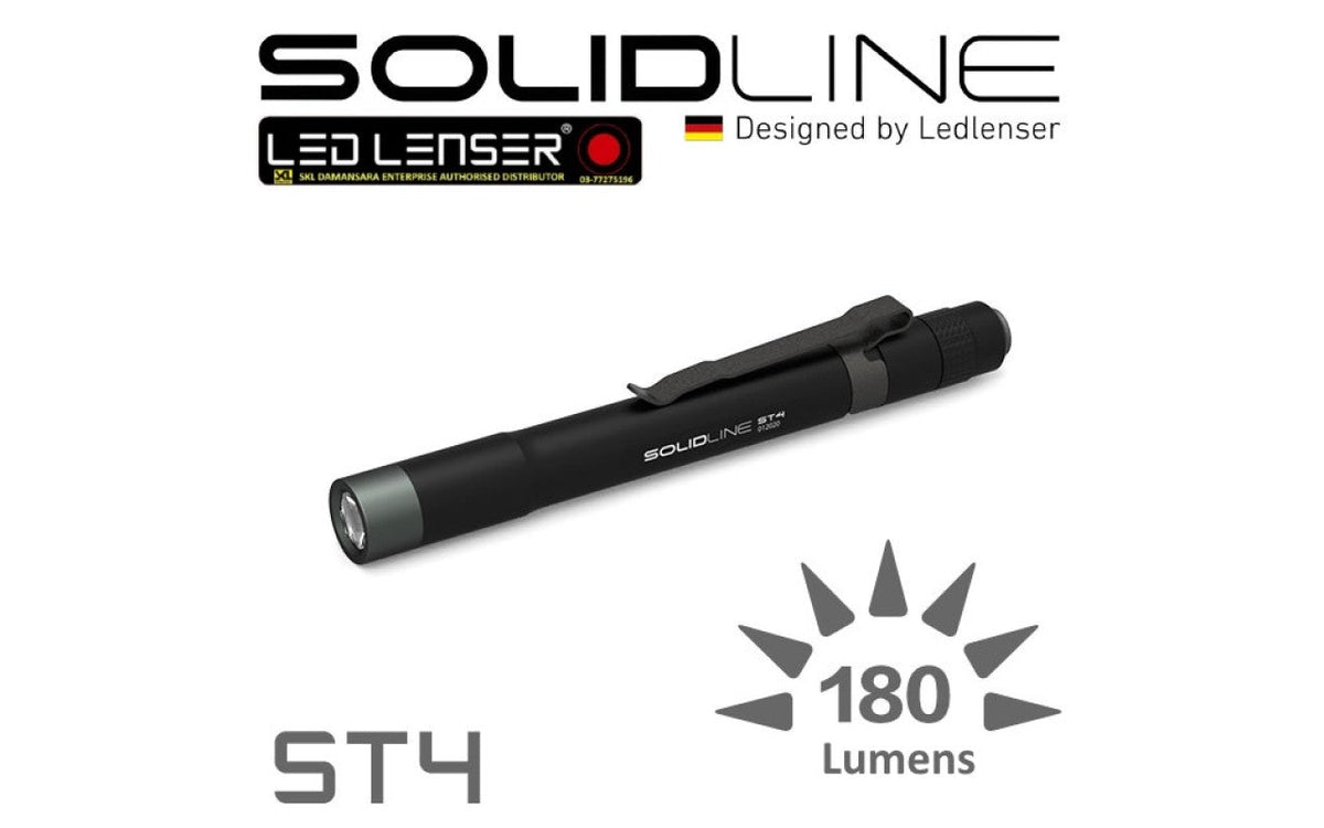 Ledlenser Solidline ST4 Aluminum Penlight - Shop Flashlights at Trekaline