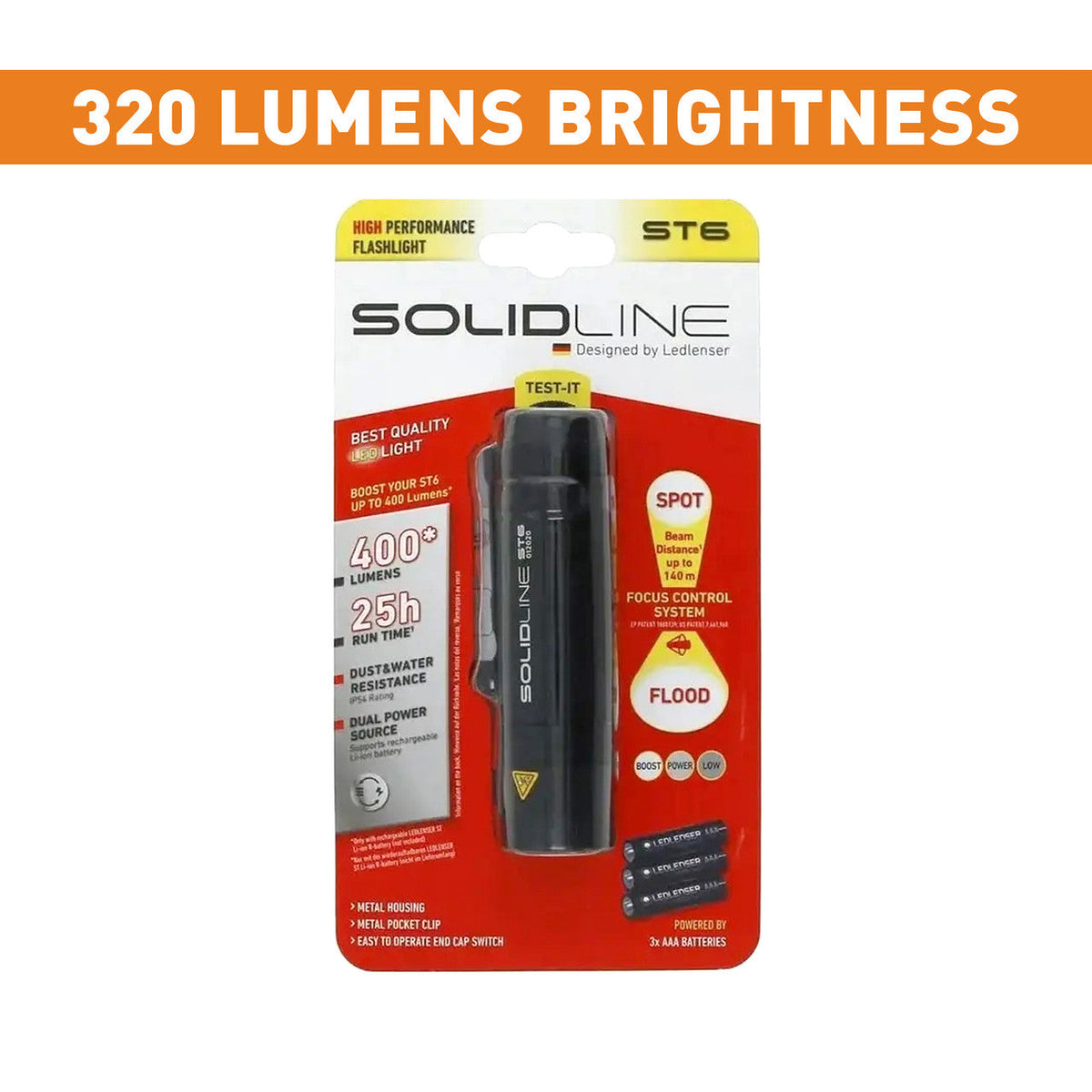 Ledlenser Solidline ST6 Focus Control Flashlight - Shop Flashlights at Trekaline