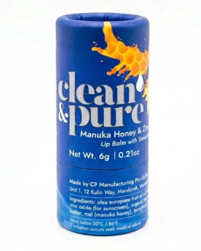 Clean & Pure Manuka Honey Lip Balm Zinc SPF15 - Shop Lip Balm at Trekaline