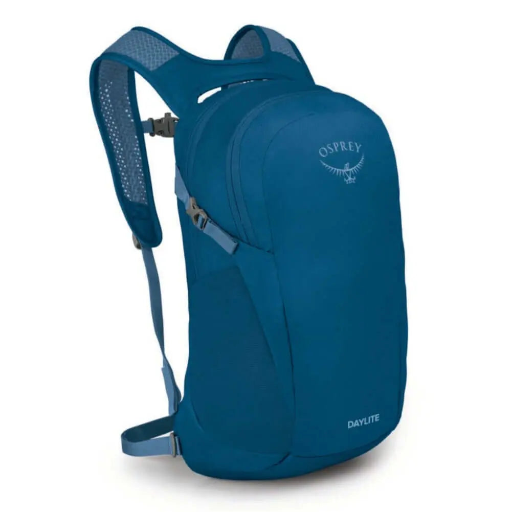 Osprey Daylite backpack, lightweight and durable, made from recycled fabrics with versatile attachment features, ideal for everyday use.