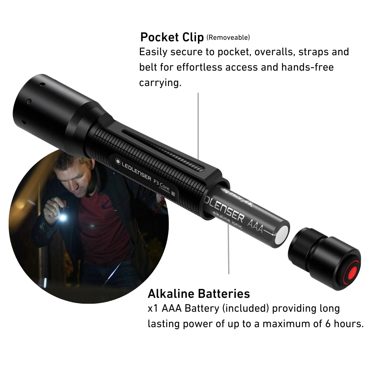 Ledlenser P3 Core Edition Compact Flashlight - Shop Flashlights at Trekaline