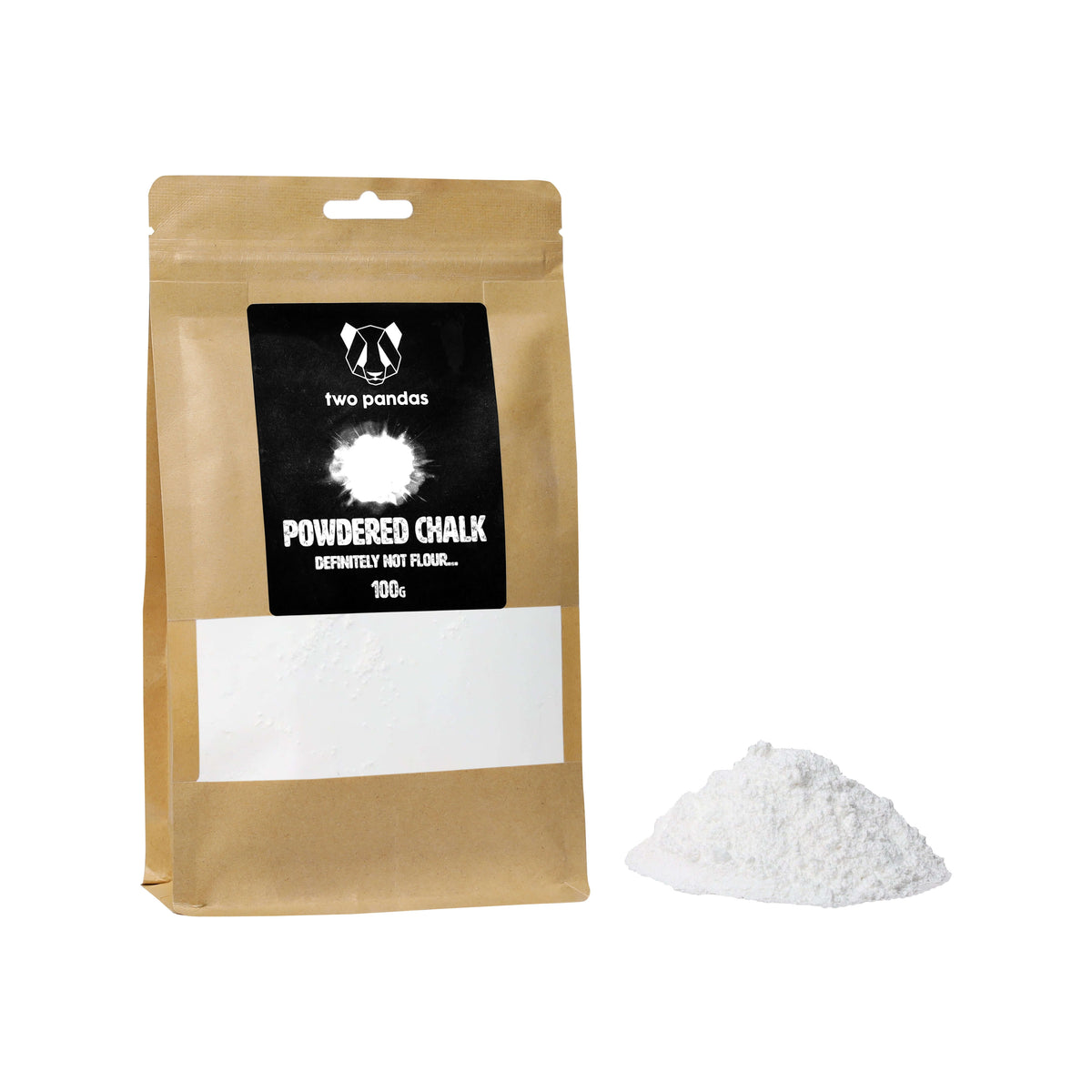 Two Pandas Powdered Chalk 100g Pouch - Shop Climbing Chalk at Trekaline