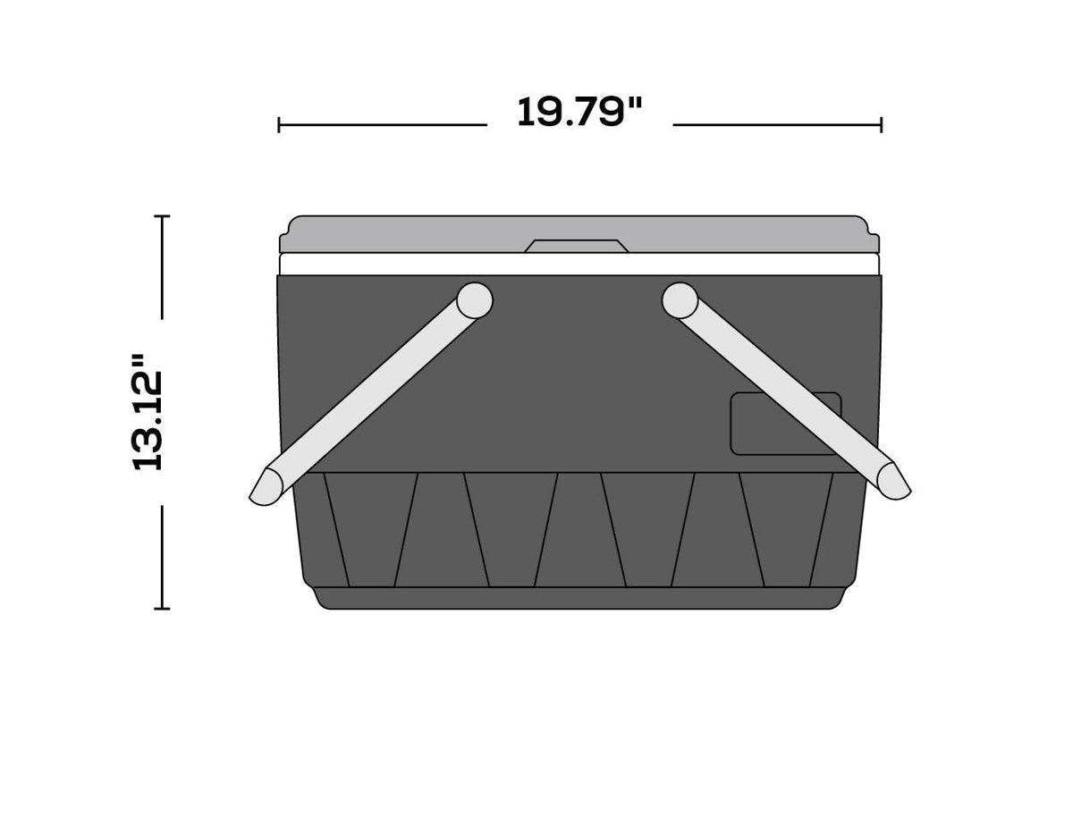 Retro Picnic Basket 25Qt / 23L Cooler - Shop Hard-sided Coolers at Trekaline
