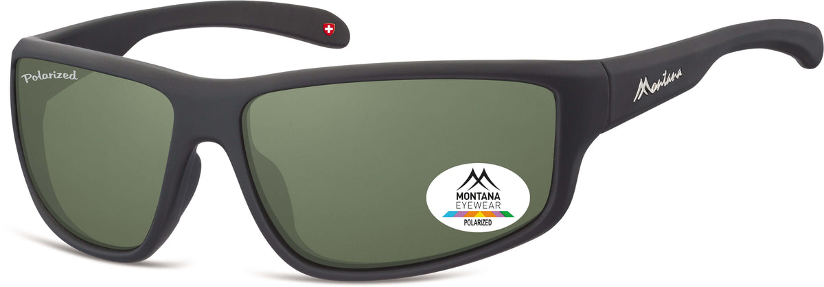 Montana Eyewear Polarized Rubbertouch Sport Sunglasses