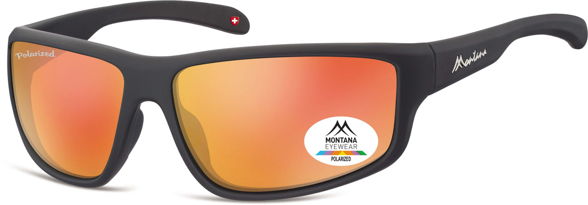Montana Eyewear Polarized Rubbertouch Sport Sunglasses