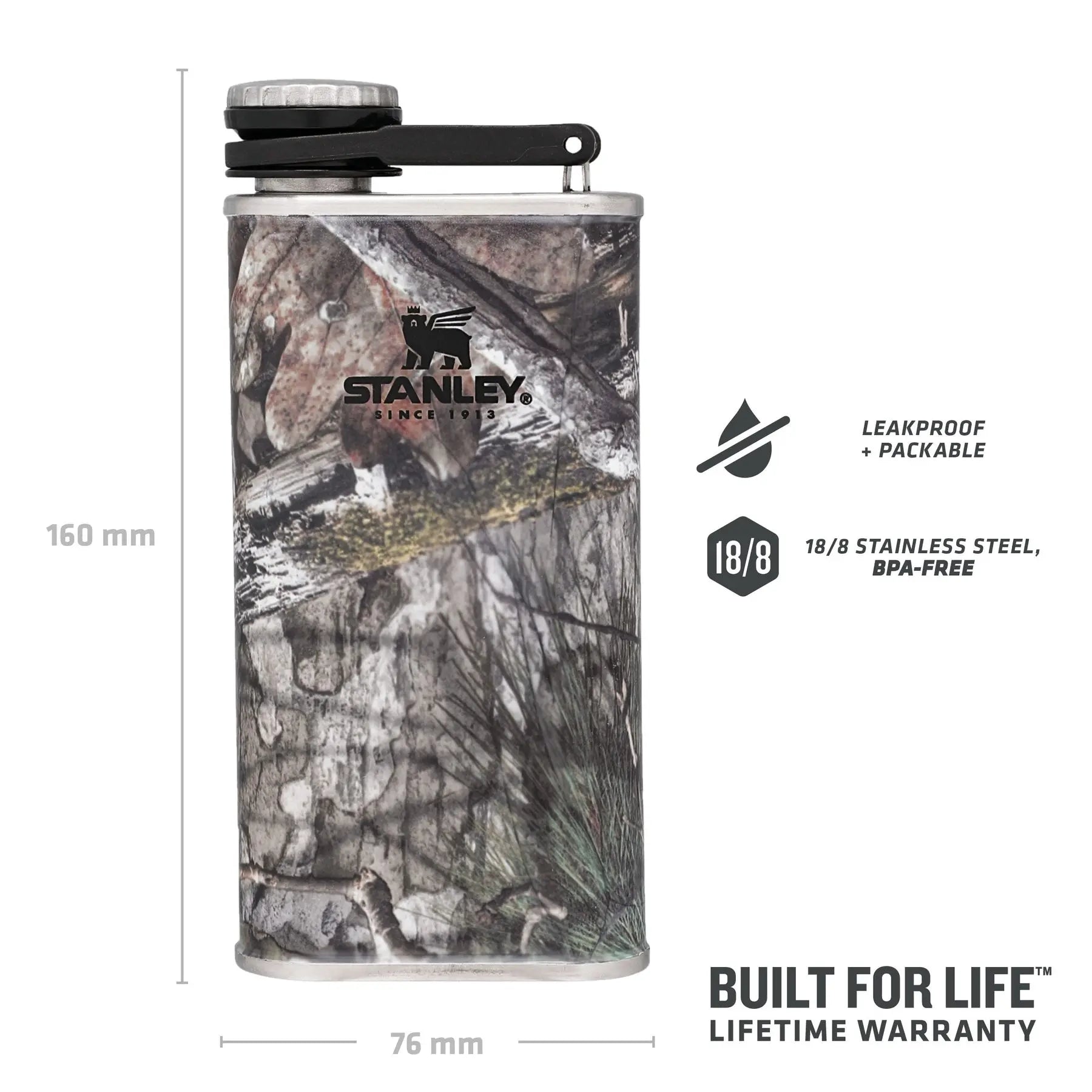 Stanley Classic Easy Fill Wide Mouth Flask 8 oz - Shop Flasks at Trekaline