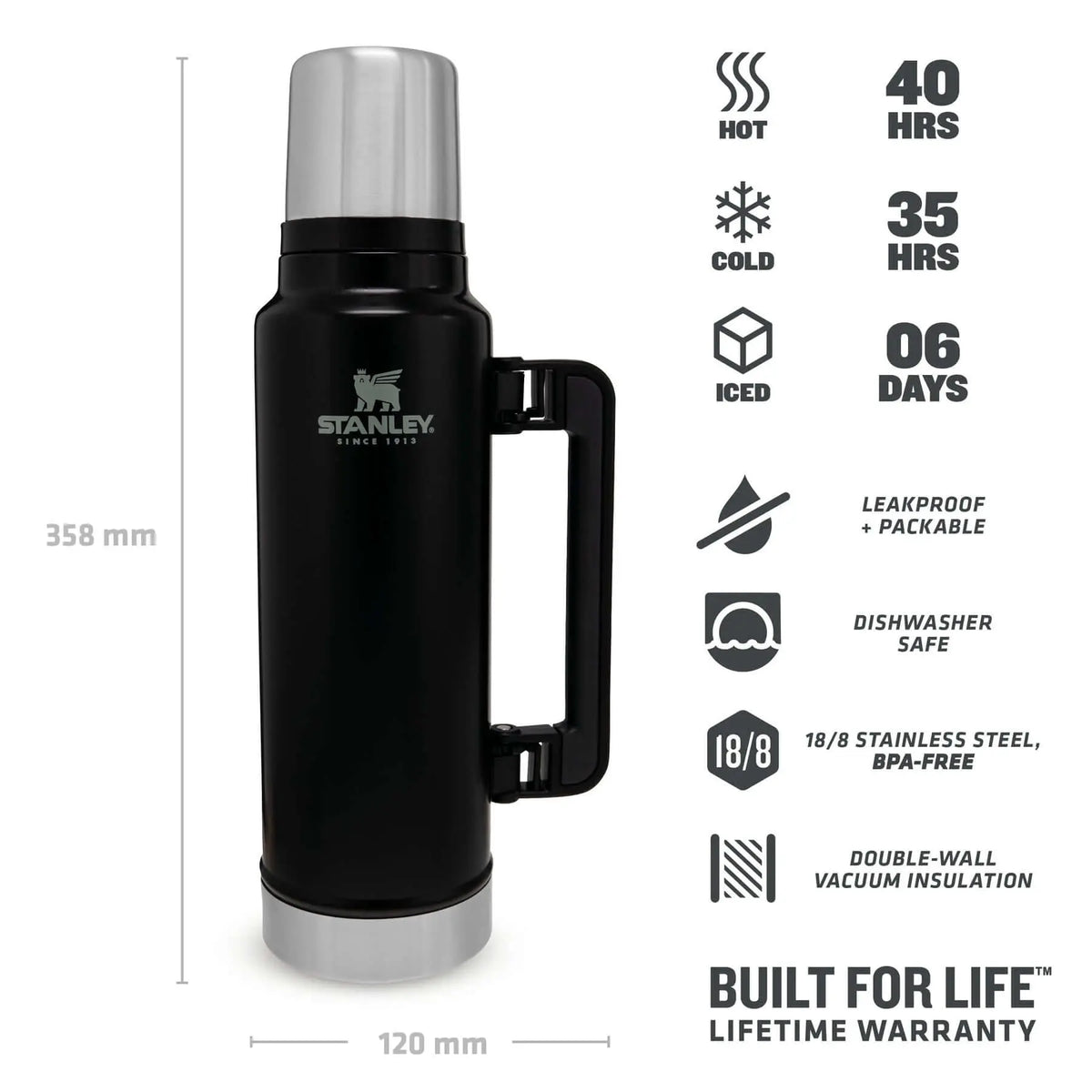 Classic Legendary Bottle - 47 oz / 1.4 L - Shop Thermoses at Trekaline