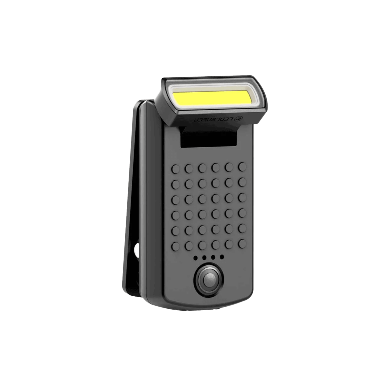 Ledlenser Worklight W1R Work magnet mount on metal surface close up