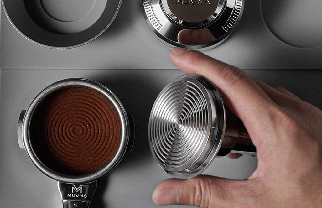Muvna Chrome Precision Impact Tamper 58mm - Shop Camp Coffee Accessories at Trekaline