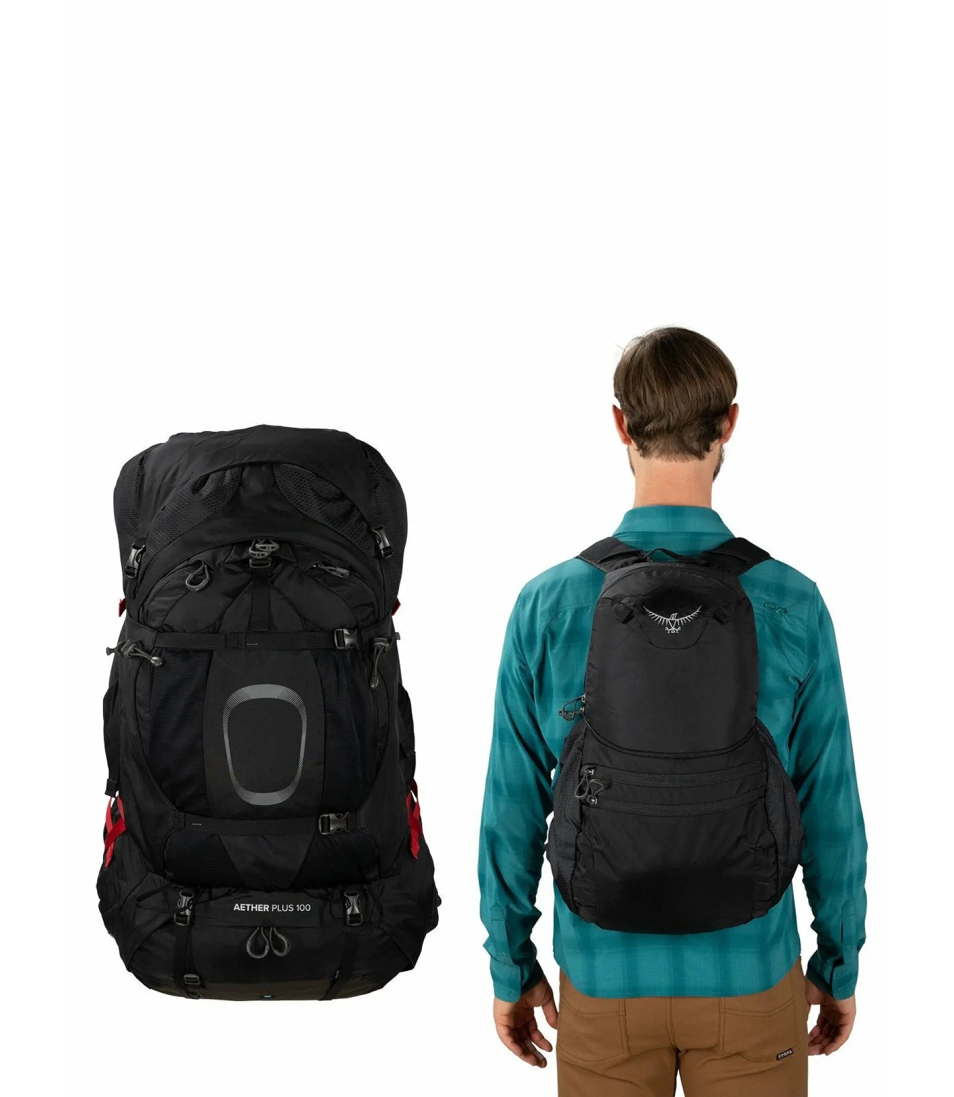 Osprey Aether Plus 100 Backpacking Pack - Men - Shop Backpacking Packs at Trekaline