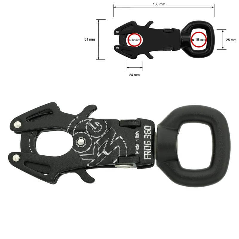 Kong Frog 360 Textile Friendly Swivel