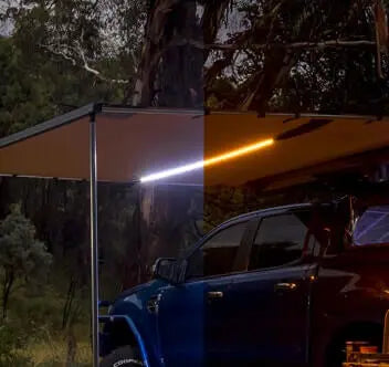 ARB Aluminium Case Silver Awning & LED Light Kit - Shop Awnings at Trekaline