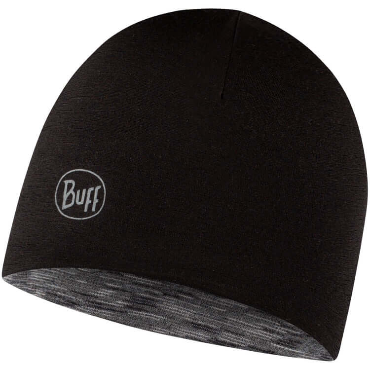 Buff Reversible Merino Lightweight Beanie Youth - Black Graphite - Shop Beanies at Trekaline