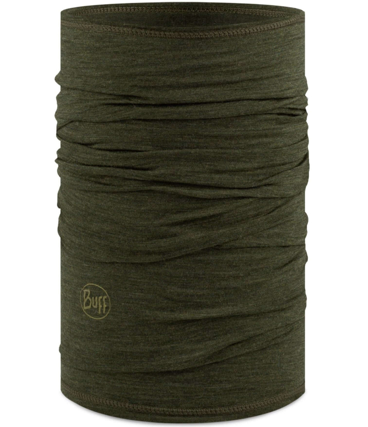 Buff Merino Lightweight Neckwear Solid Bark Brown