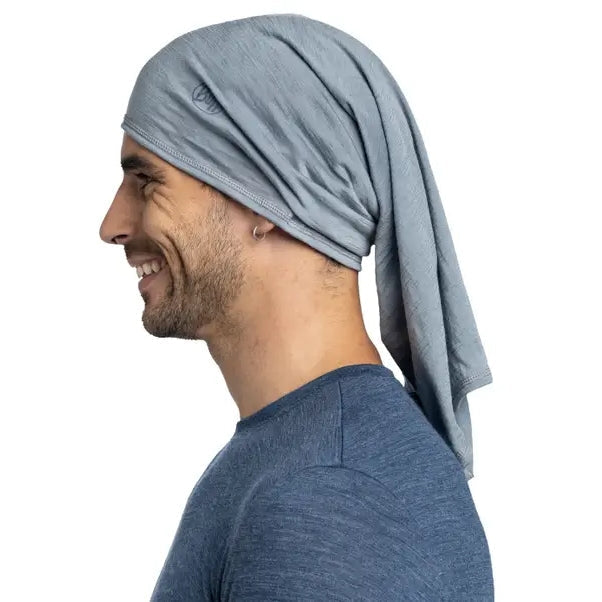 Buff Merino Lightweight Neckwear - Solid Flint - Shop Neck Gaiters at Trekaline