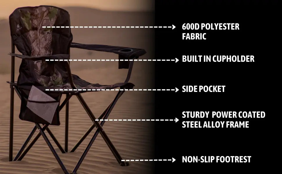 Procamp Deluxe Padded Hunting Chair - Shop Camp Chairs at Trekaline
