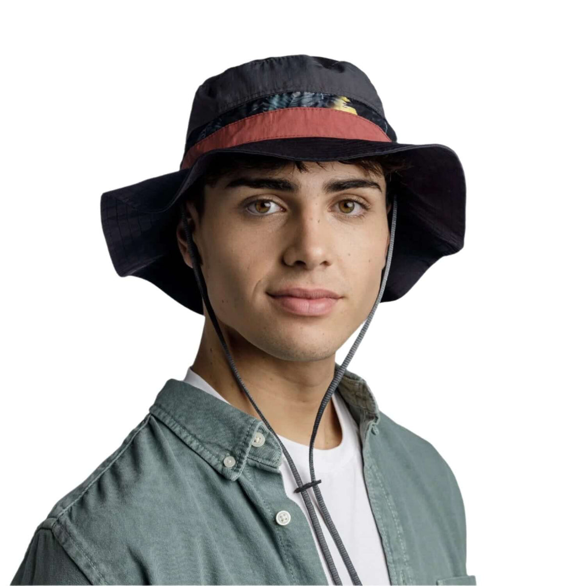 Buff Explore Booney Hat Okisa Black Adventure Hat