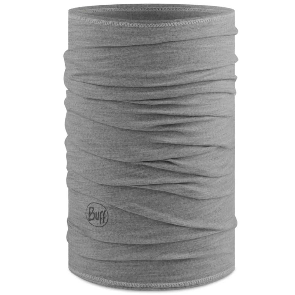 Buff Merino Lightweight Neckwear Solid Light Grey
