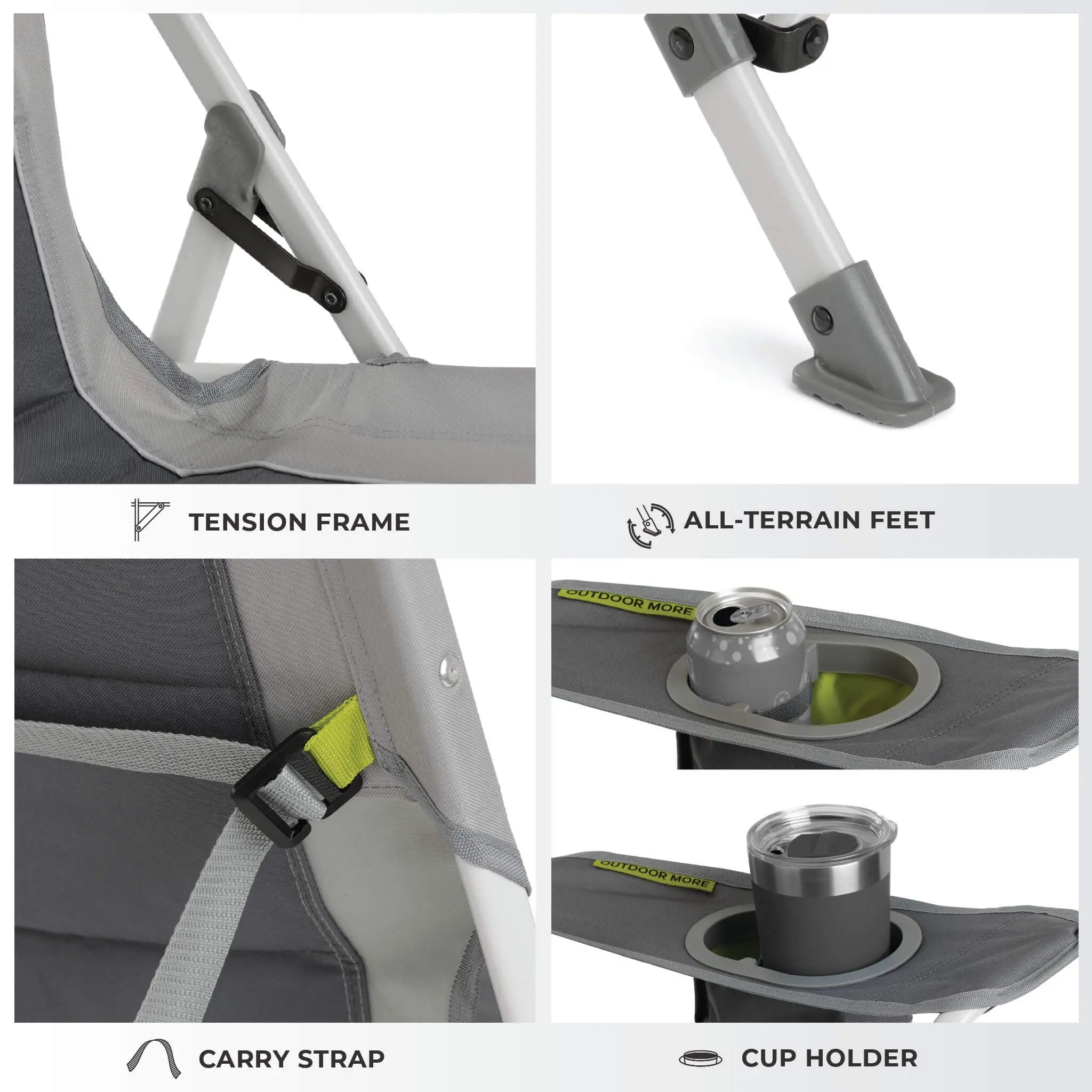 Core Equipment XL Padded Tension Chair - Shop Camp Chairs at Trekaline