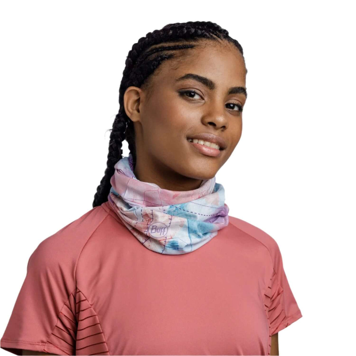 Buff CoolNet UV Neckwear - Pink Campast