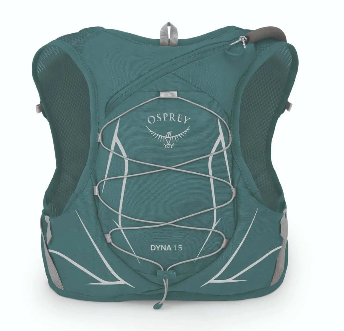 Dyna 1.5 with Reservoir - Women by Osprey, lightweight hydration pack for trail runners, made from recycled materials.