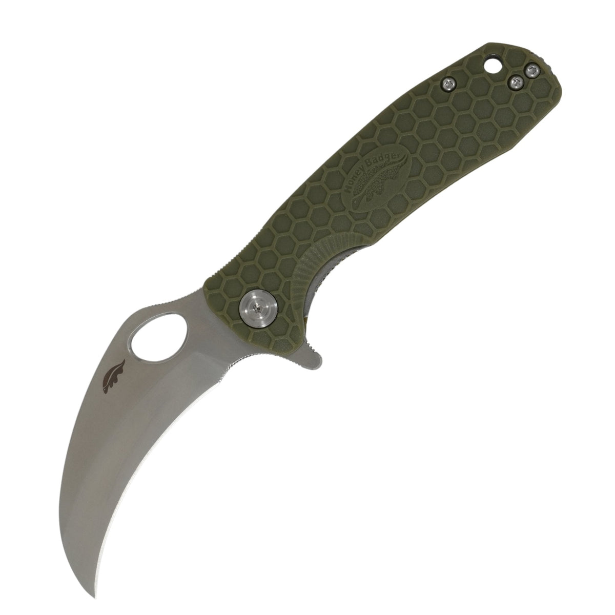 Honey Badger Medium Claw Smooth Knife 8Cr13MoV Steel