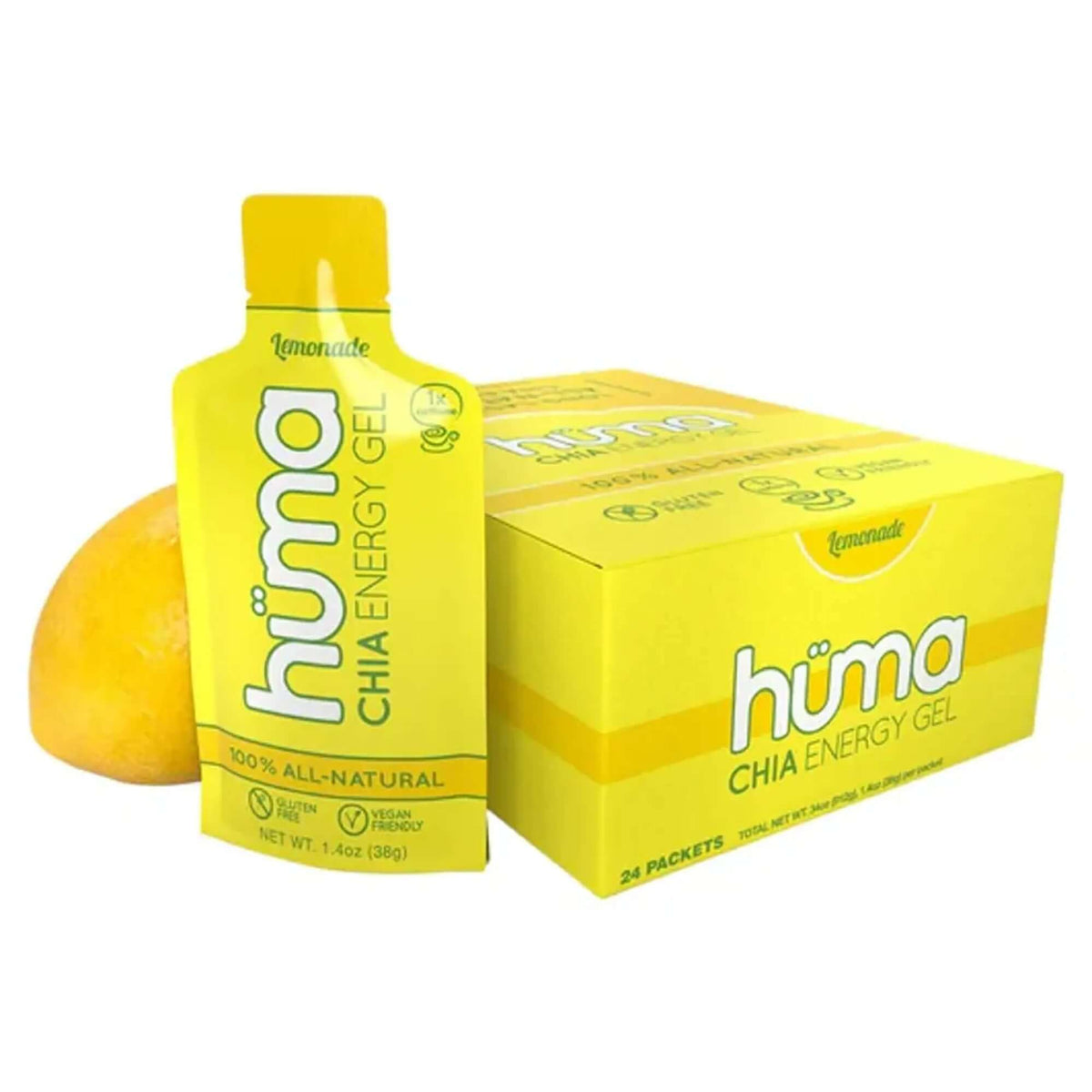 Huma Chia Energy Gel - Lemonade Box of 20