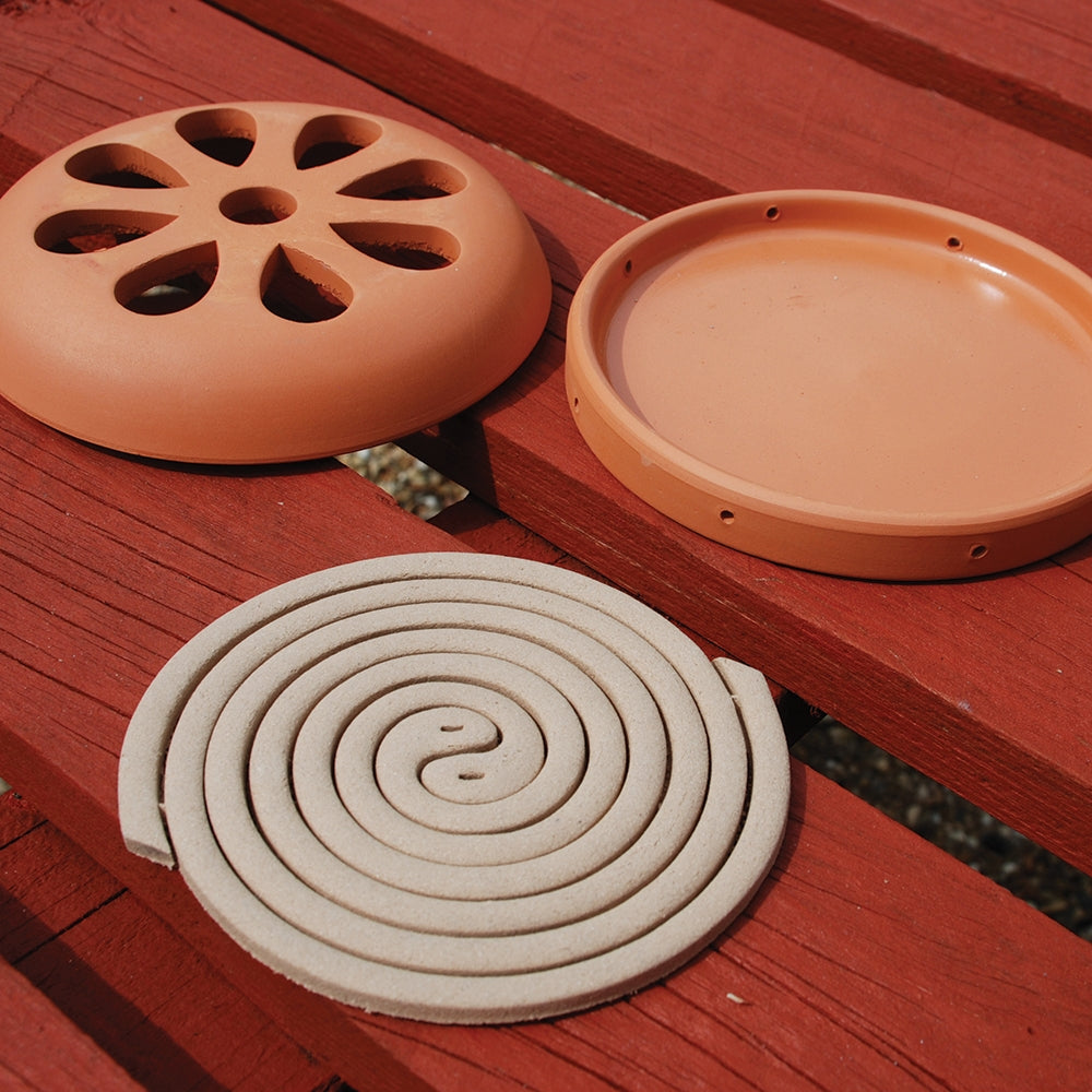 STV Citronella Terracotta Burner with 6 Pack Coils