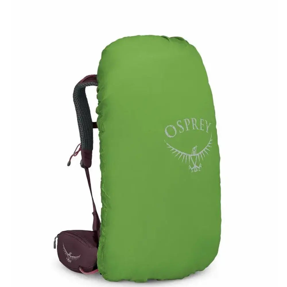 Osprey Kyte 38 - Women rucksack showcasing durable, sustainable materials for hiking and trailwork, vibrant green color.