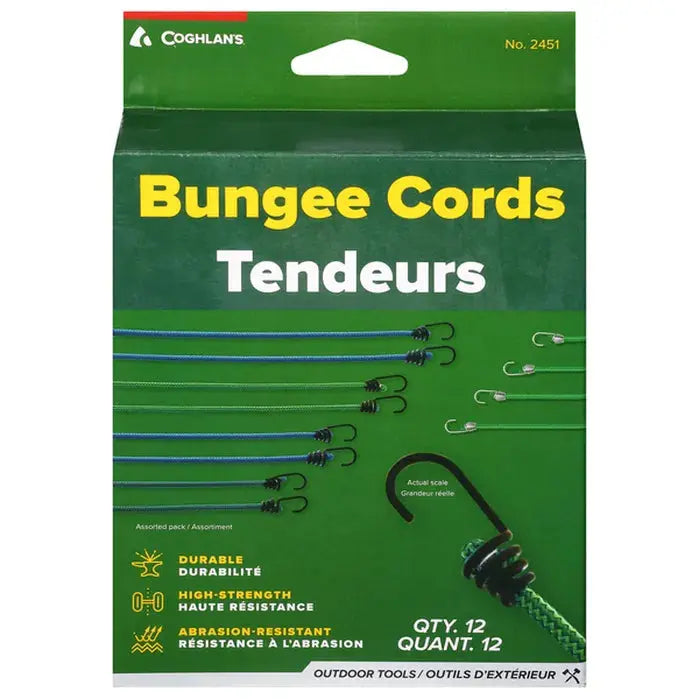 Coghlan's Assorted Bungee Cords 12 Pack - Shop Bungee Cords at Trekaline