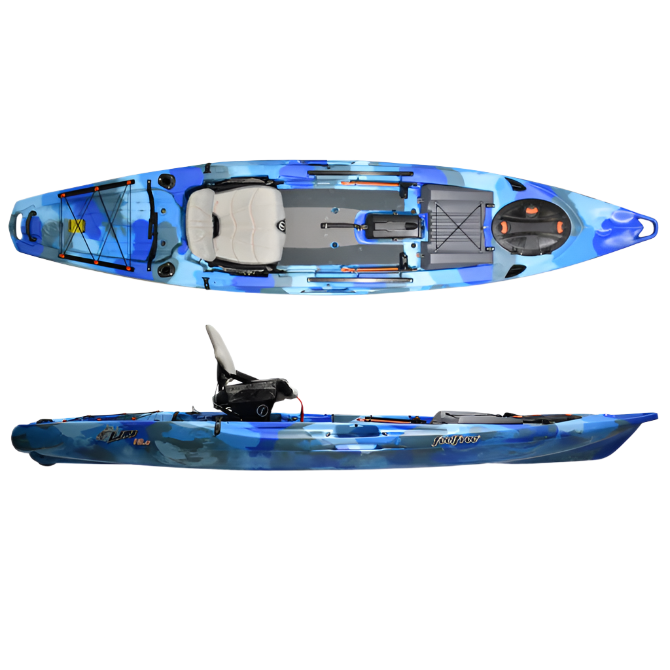 FeelFree Lure 13.5 With Rudder Kayak Setup
