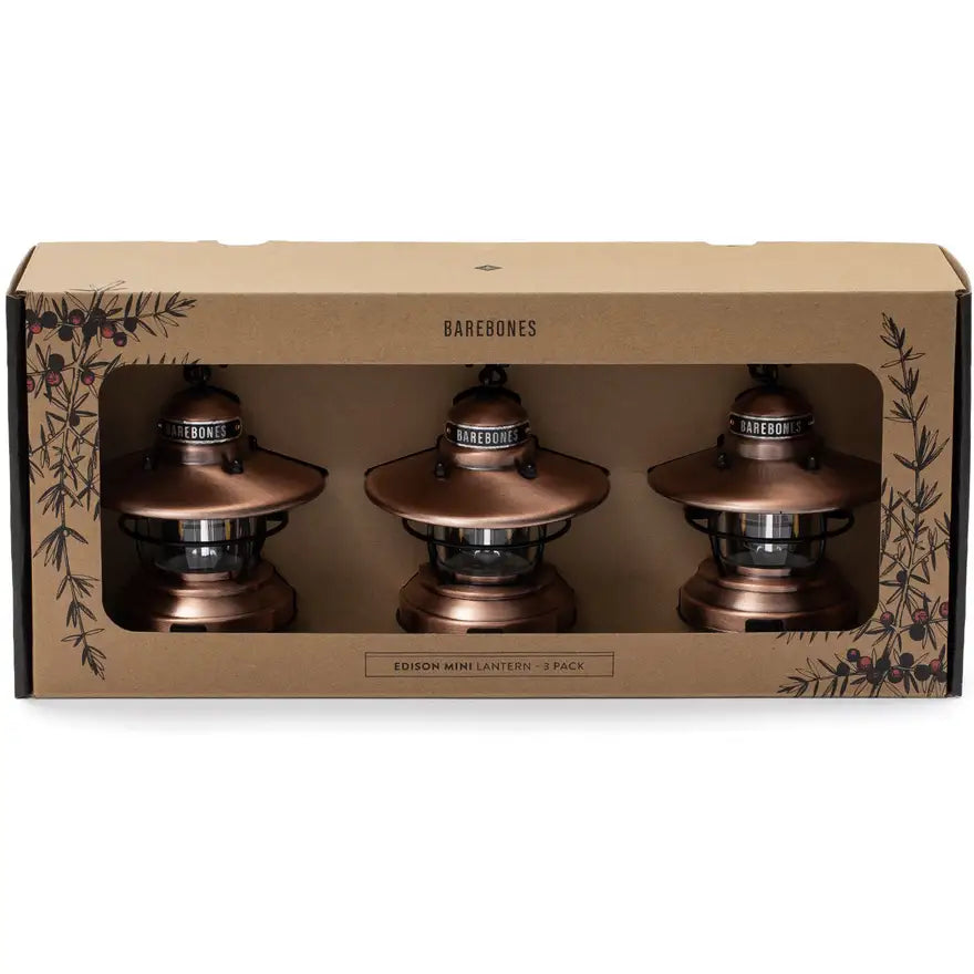 Edison Mini Lantern - 3 PackĀ - ShopĀ Electric LanternsĀ atĀ Trekaline