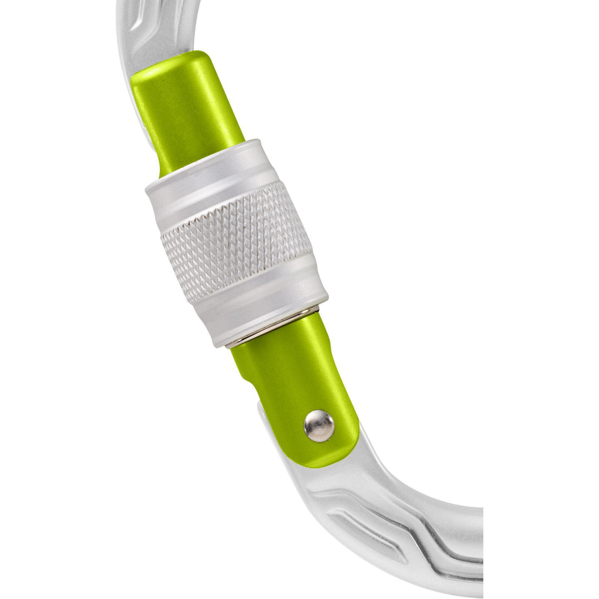 Edelrid Oval Power 2500 Screw Locking Carabiner - Silver