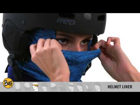 Load video: Buff Polar Neckwear Youth - Solid Black