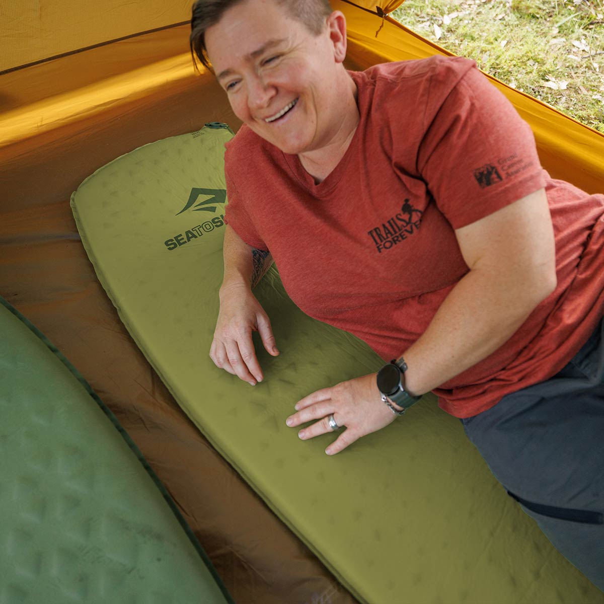 Sea to Summit Camp Self-Inflating Sleeping Mat - Shop Self-inflating Pads at Trekaline