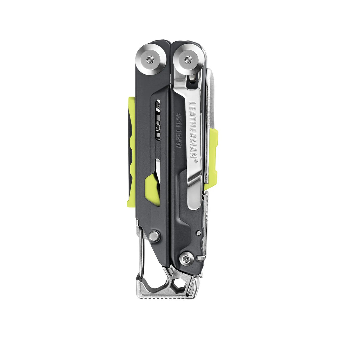 Leatherman Signal multi-tool with 19 essential survival tools in closed position, ideal for outdoor adventures in the UAE.