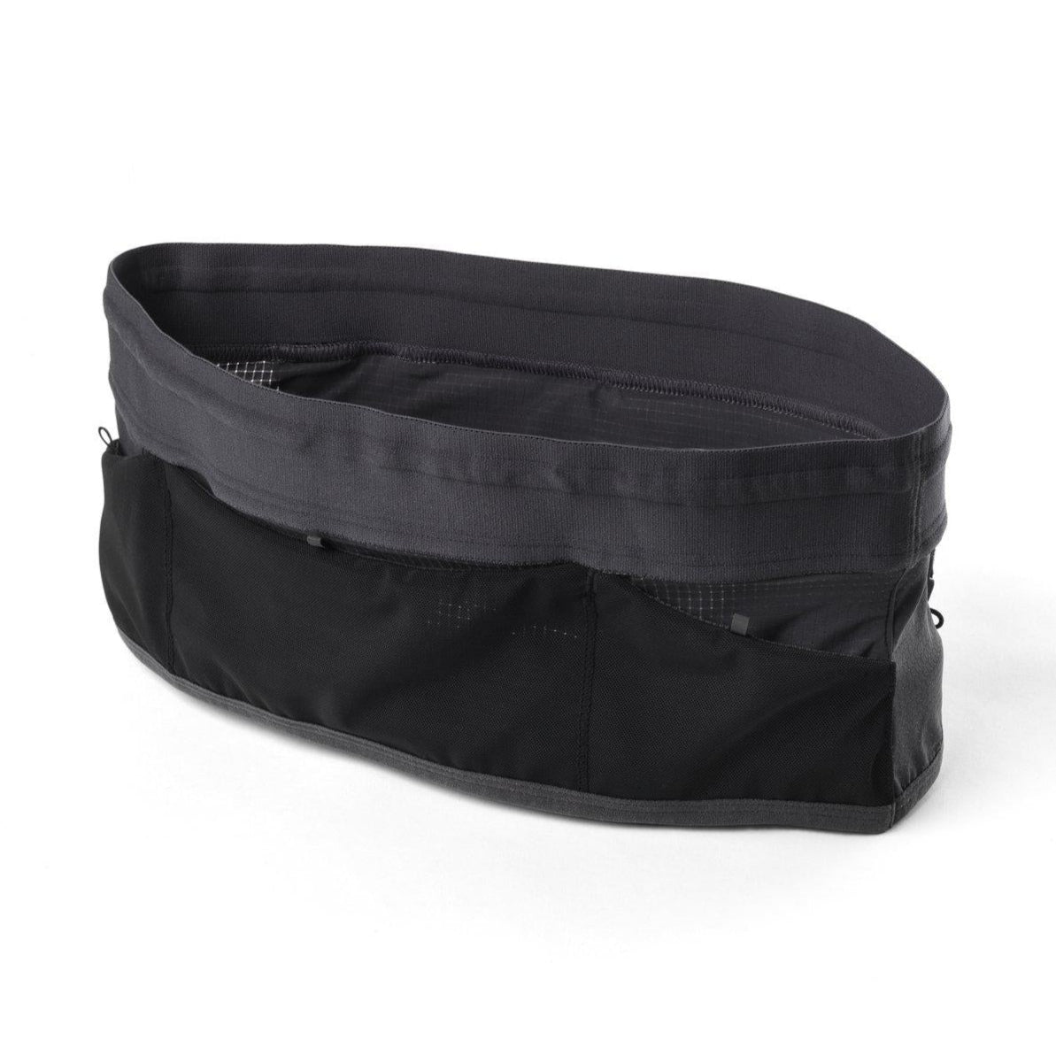 Silva Strive Loop Running Belt black β rear view showing continuous tube pocket.