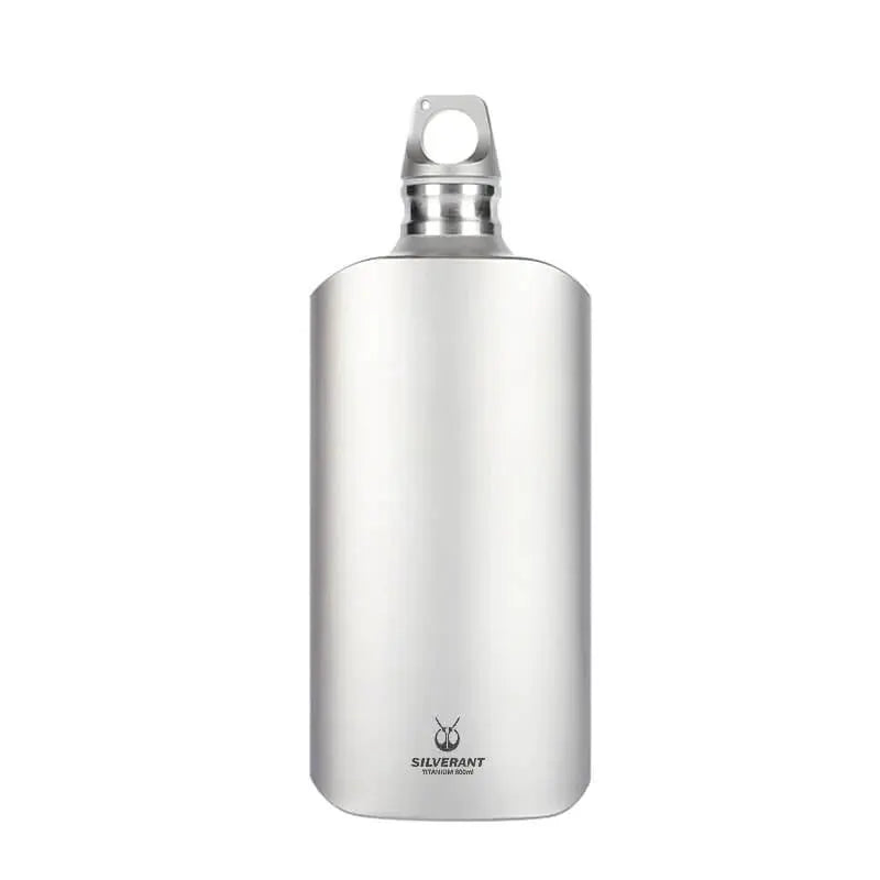 SilverAnt Ultralight Titanium Water Bottle Slim - 27 oz / 800 ml