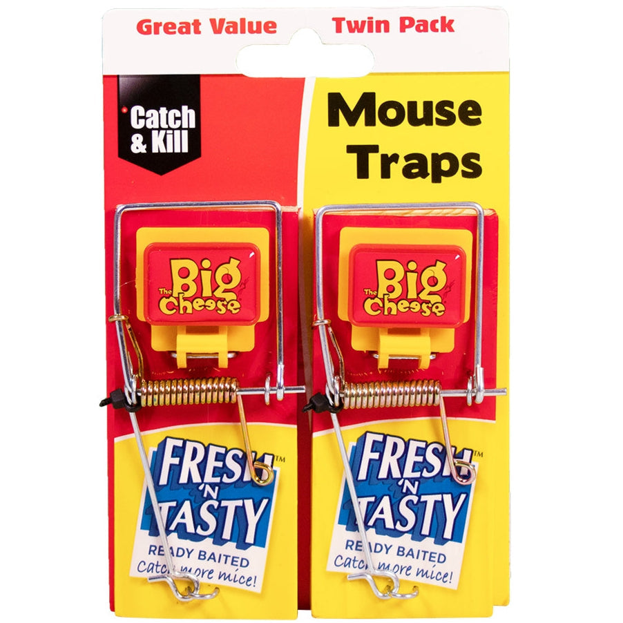 STV Big Cheese Fresh Baited Mouse Trap 2-Pack