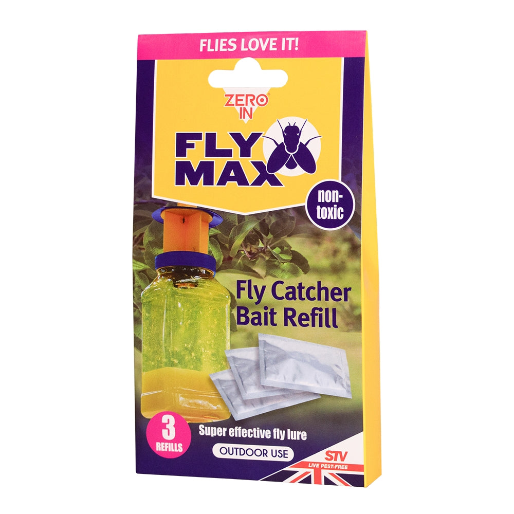 STV Zero In Fly Catcher Bait Refill Sachet 3 Pack - Shop Pest Control Lures at Trekaline