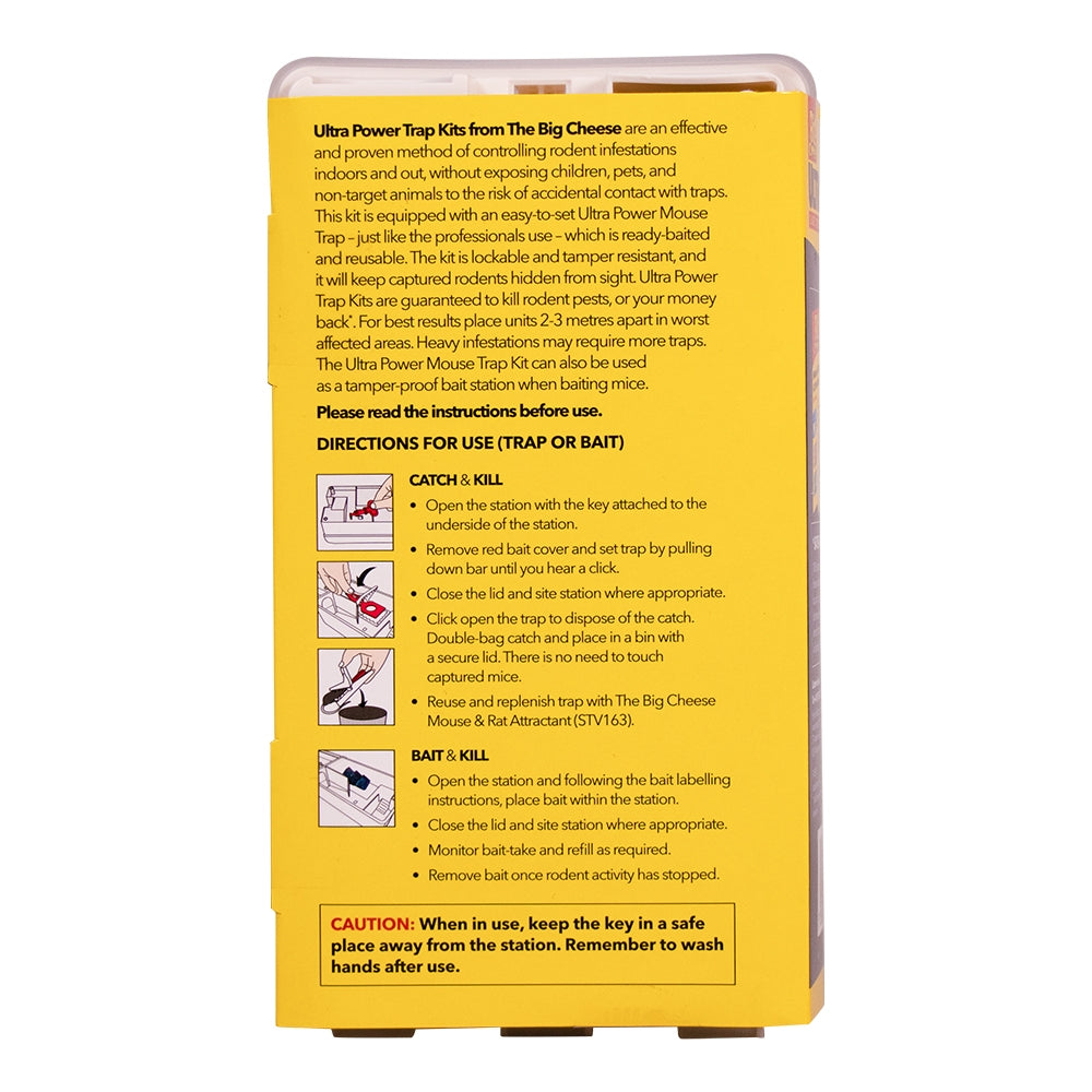 STV Big Cheese Ready-Baited Mouse Trap Kit