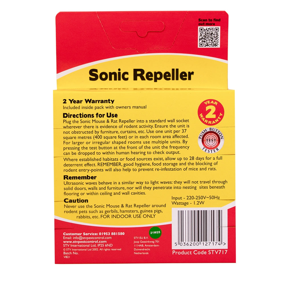 STV Big Cheese Sonic Mouse and Rat Repeller