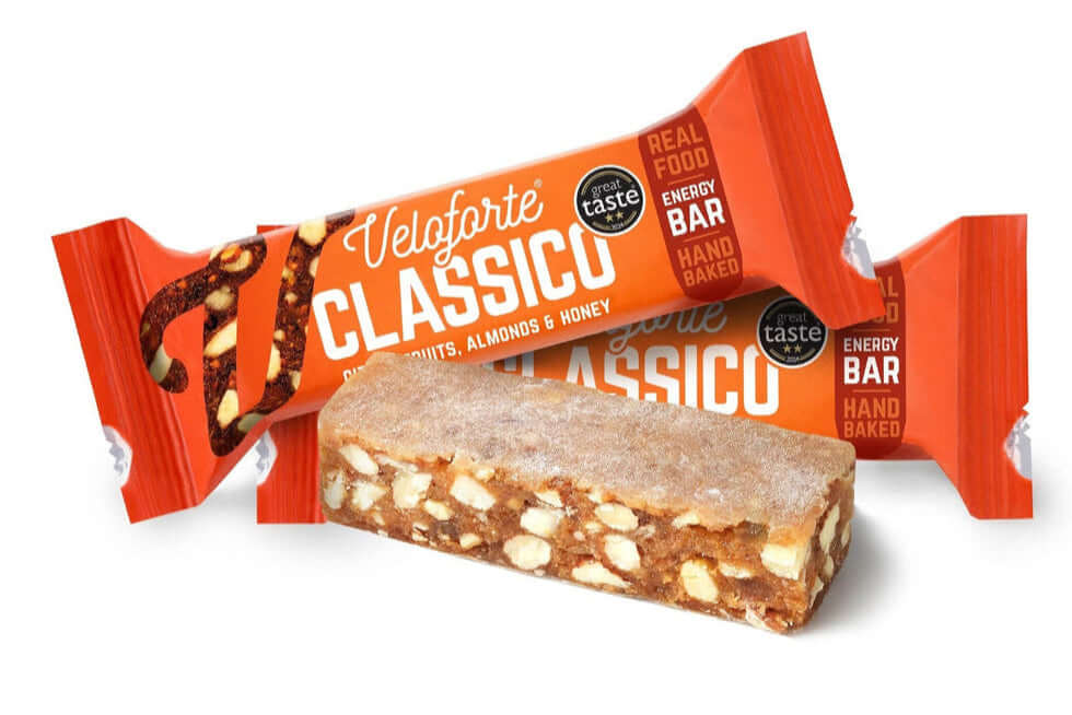 Veloforte Classico Natural Energy Bar unwrapped