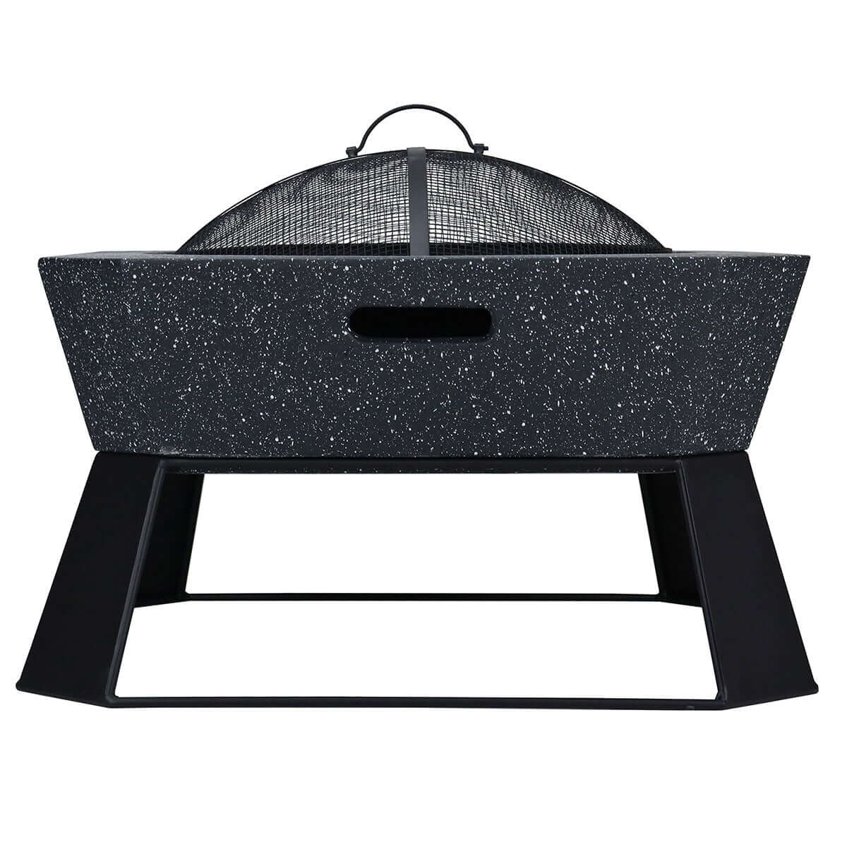 Protective mesh cover included with the MGO Square Fire Pit