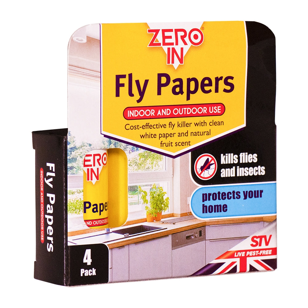 STV Zero In Sticky Fly Papers 4 Pack