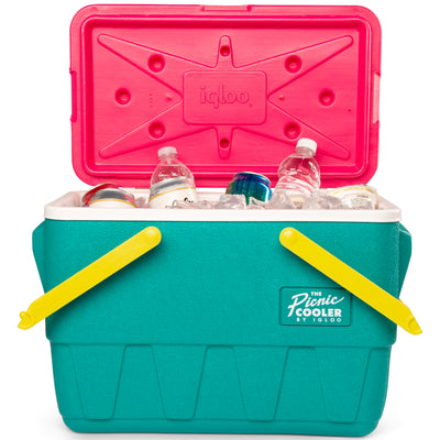 Retro Picnic Basket 25Qt / 23L Cooler - Shop  Hard-sided Coolers at  Trekaline