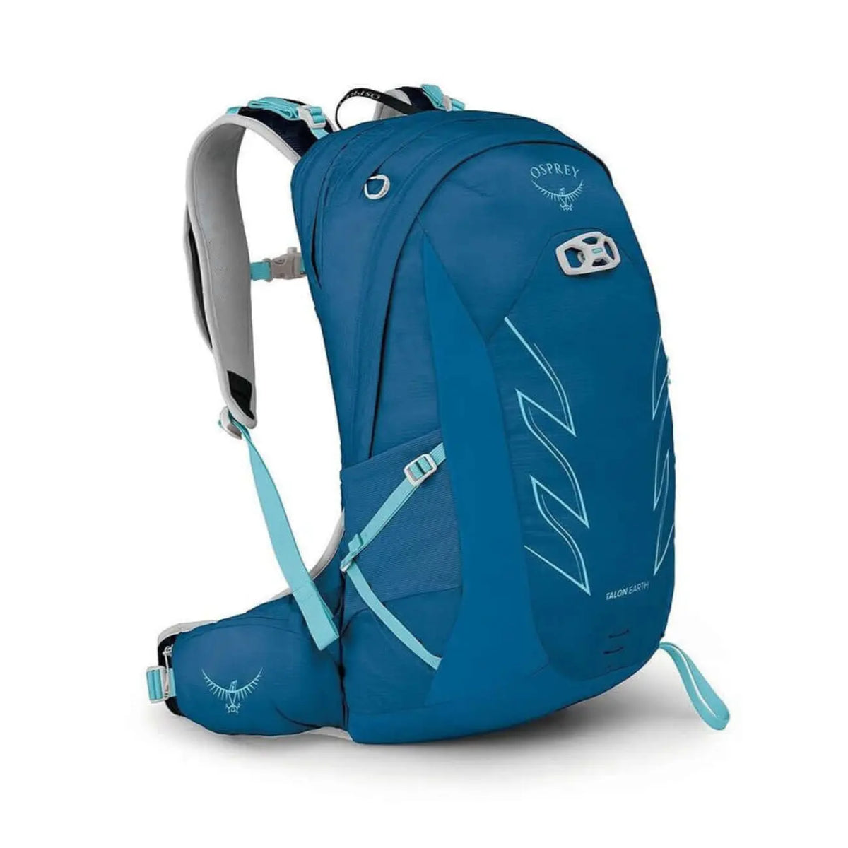 Osprey Talon Earth 22 men's hiking daypack in blue, designed for sustainable performance on UAE trails.